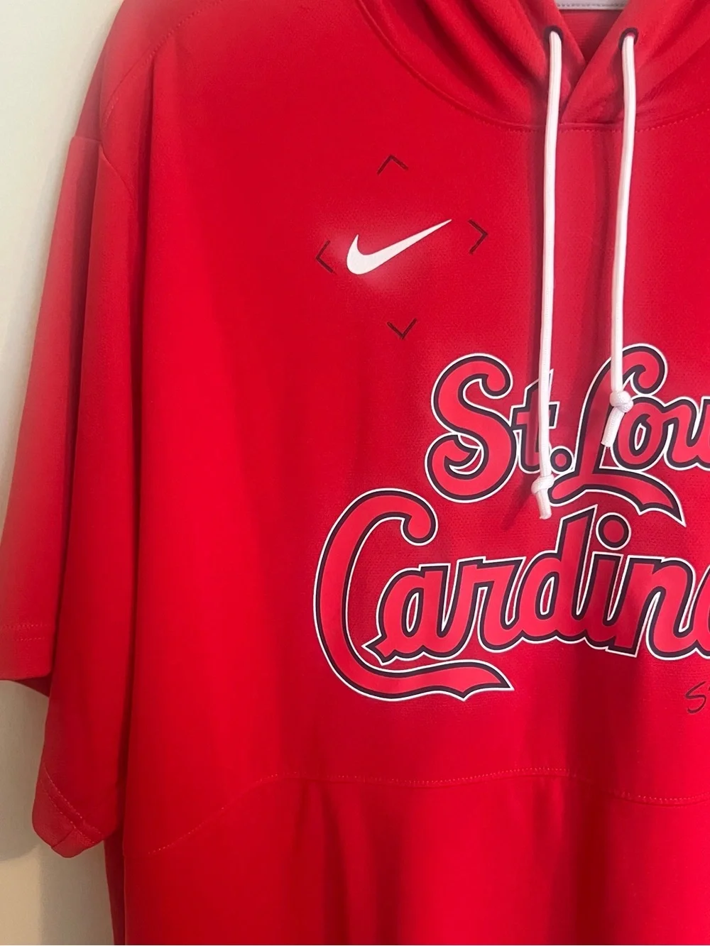 Nike Red St. Louis Cardinals Short-Sleeve Hooded Pullover